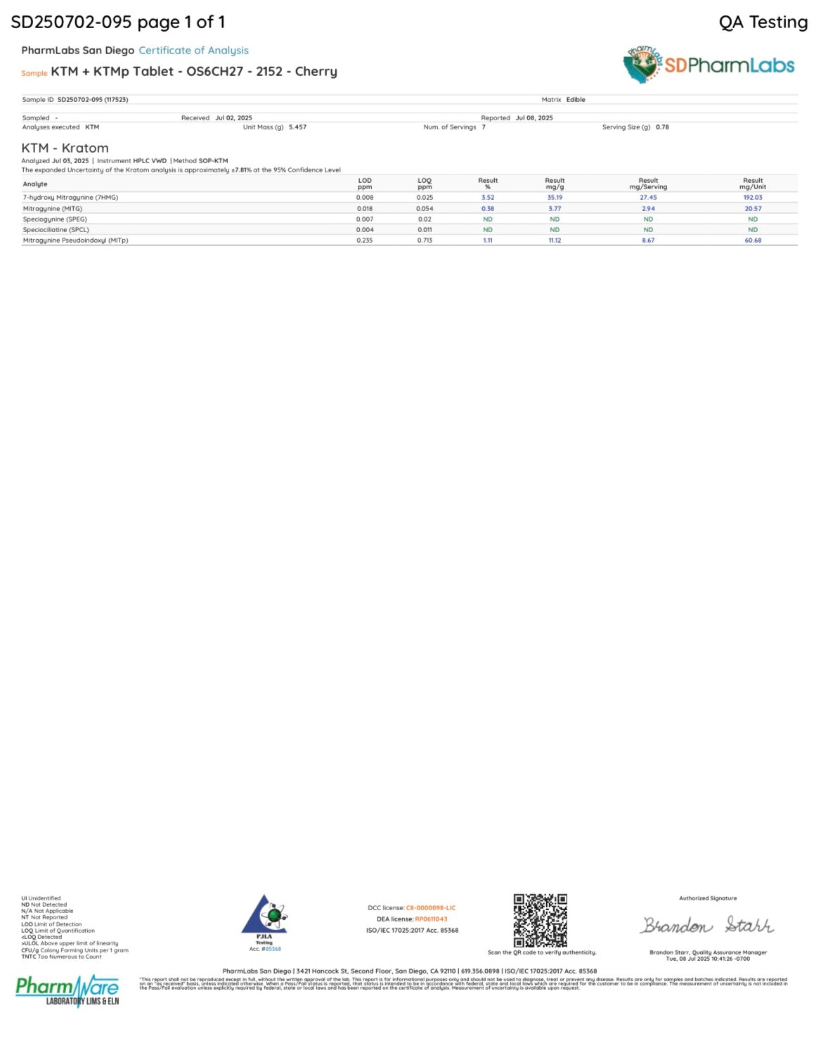 Cherry Tablets 27.457OH/2.94MIT/8.67PSEUDO